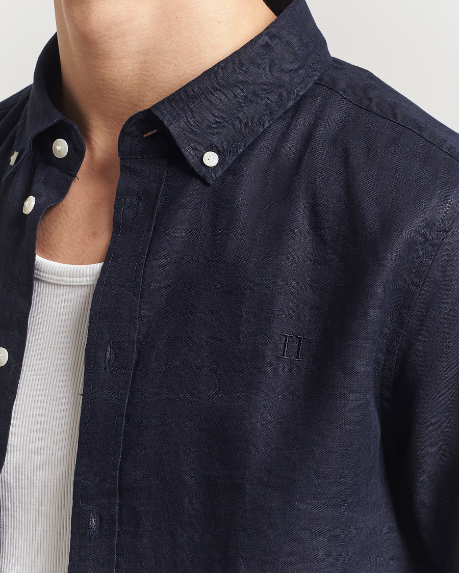 Herren | Hemden | LES DEUX | Kristian Linen Shirt Navy