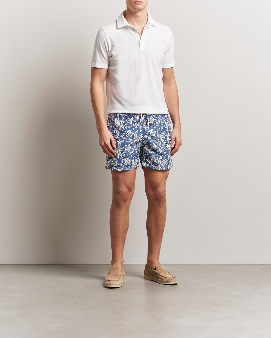 Herren | Badehosen | Altea | Printed Swim Shorts Blue