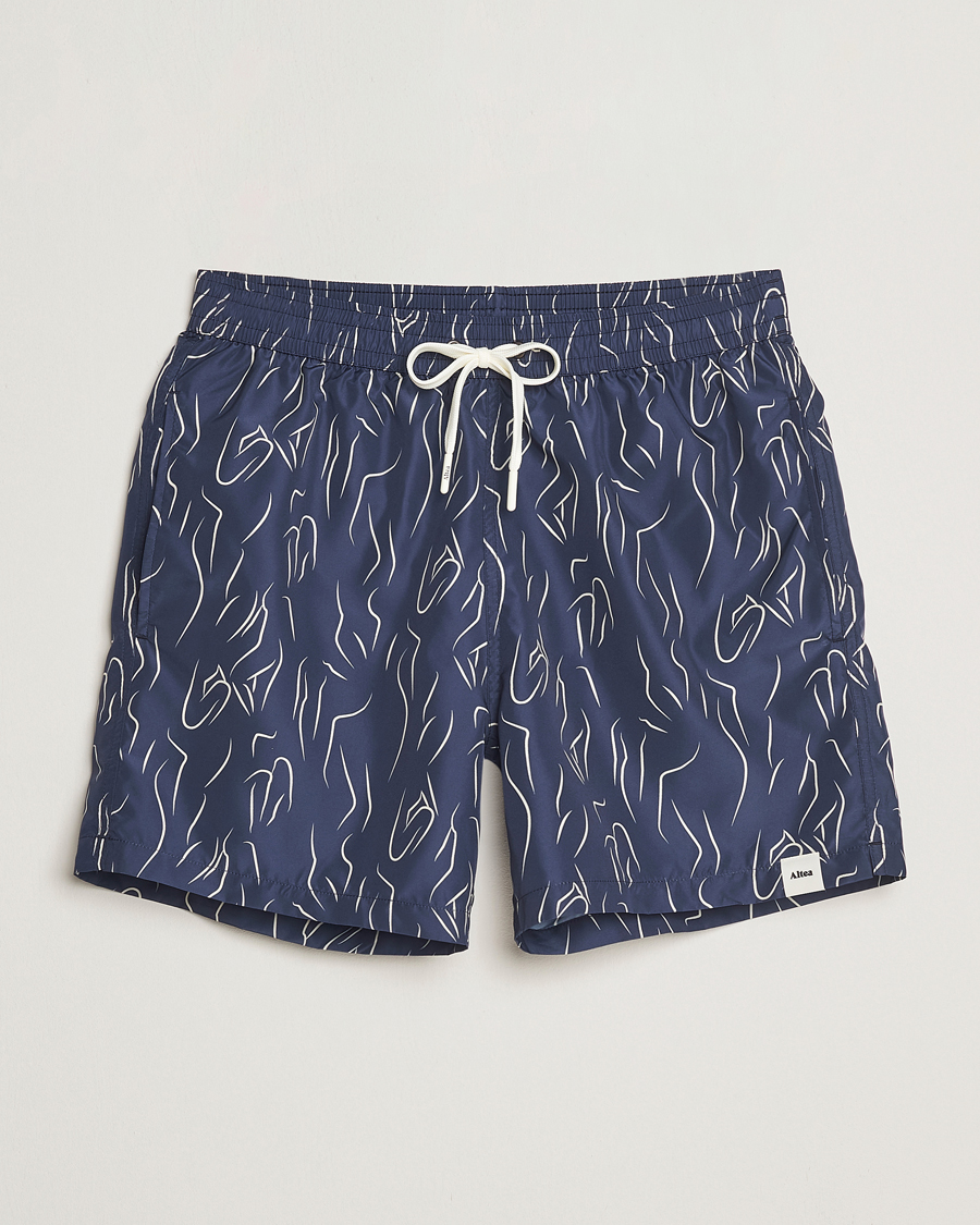 Herren | Badehosen | Altea | Printed Swim Shorts Navy