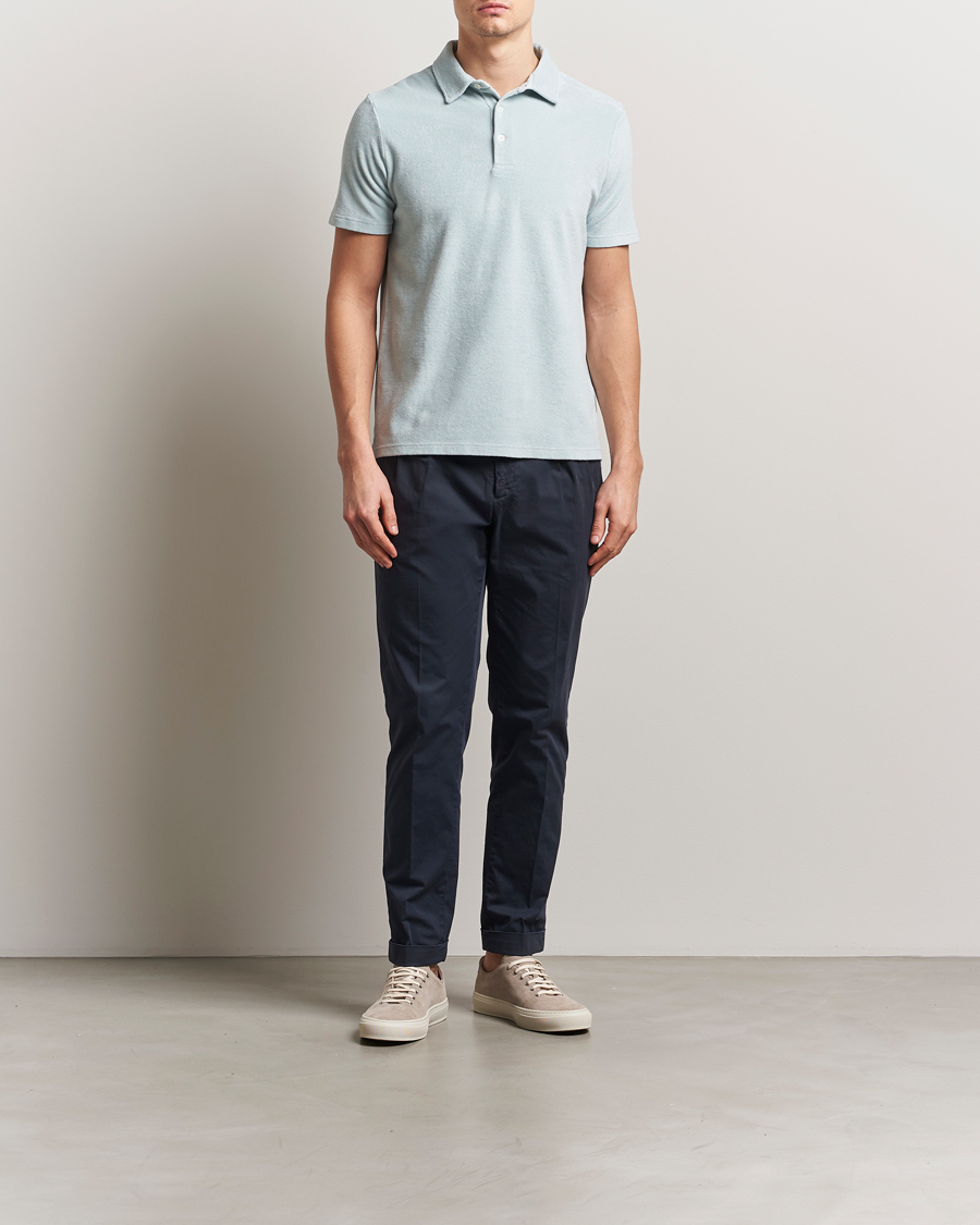 Herren | Poloshirts | Altea | Terry Cotton Polo Teal