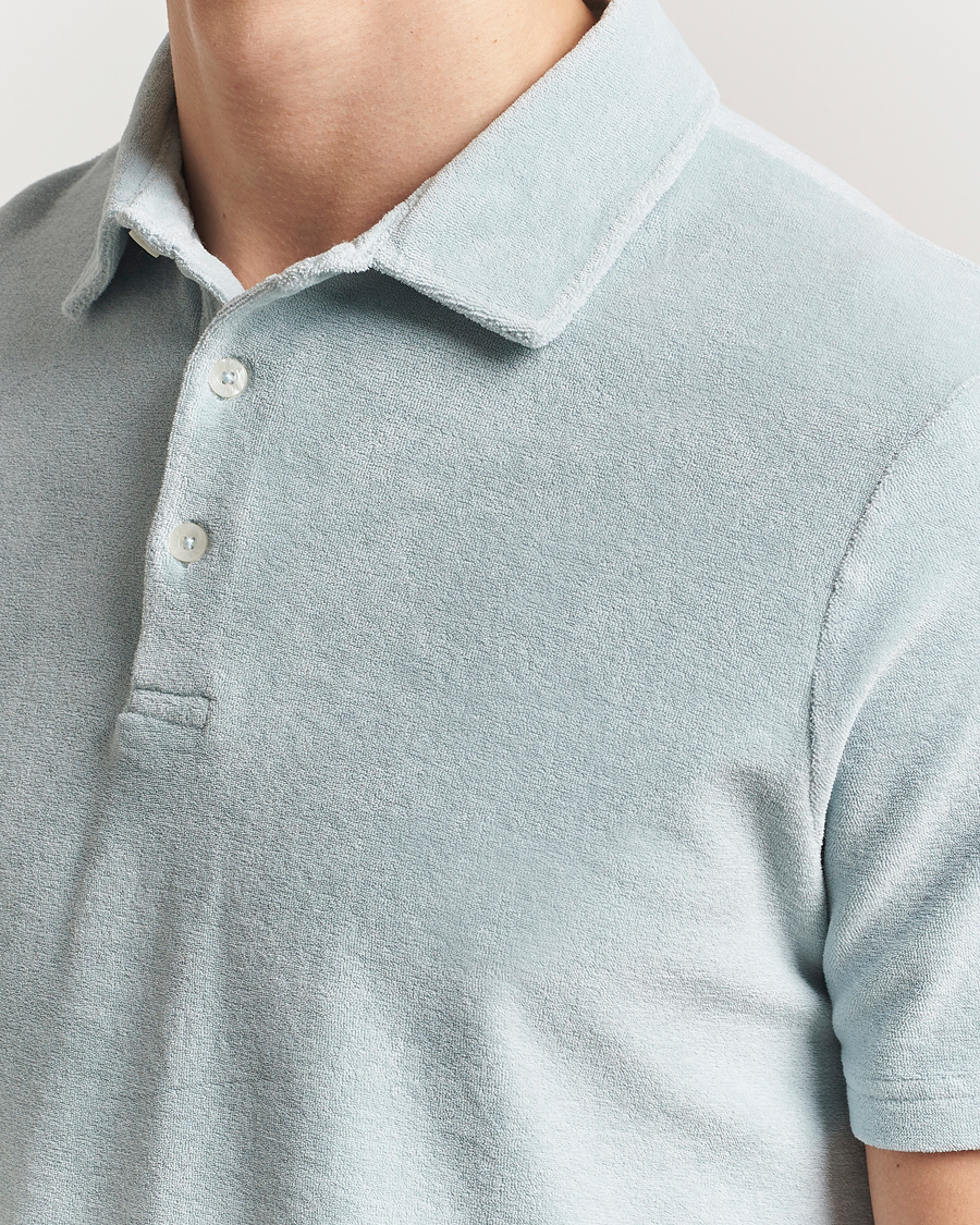 Herren | Poloshirts | Altea | Terry Cotton Polo Teal