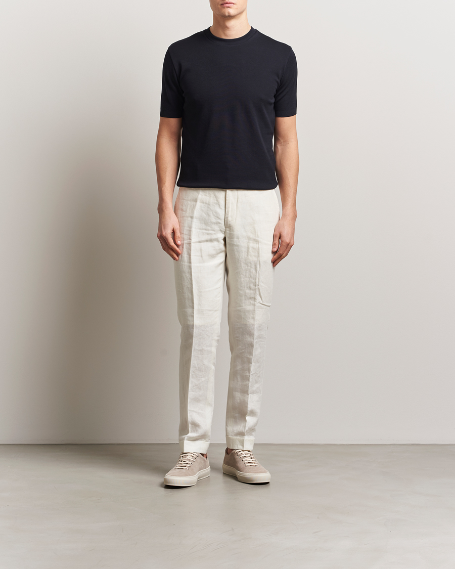 Herren | T-Shirts | Altea | Jersey Piquet T-Shirt Navy