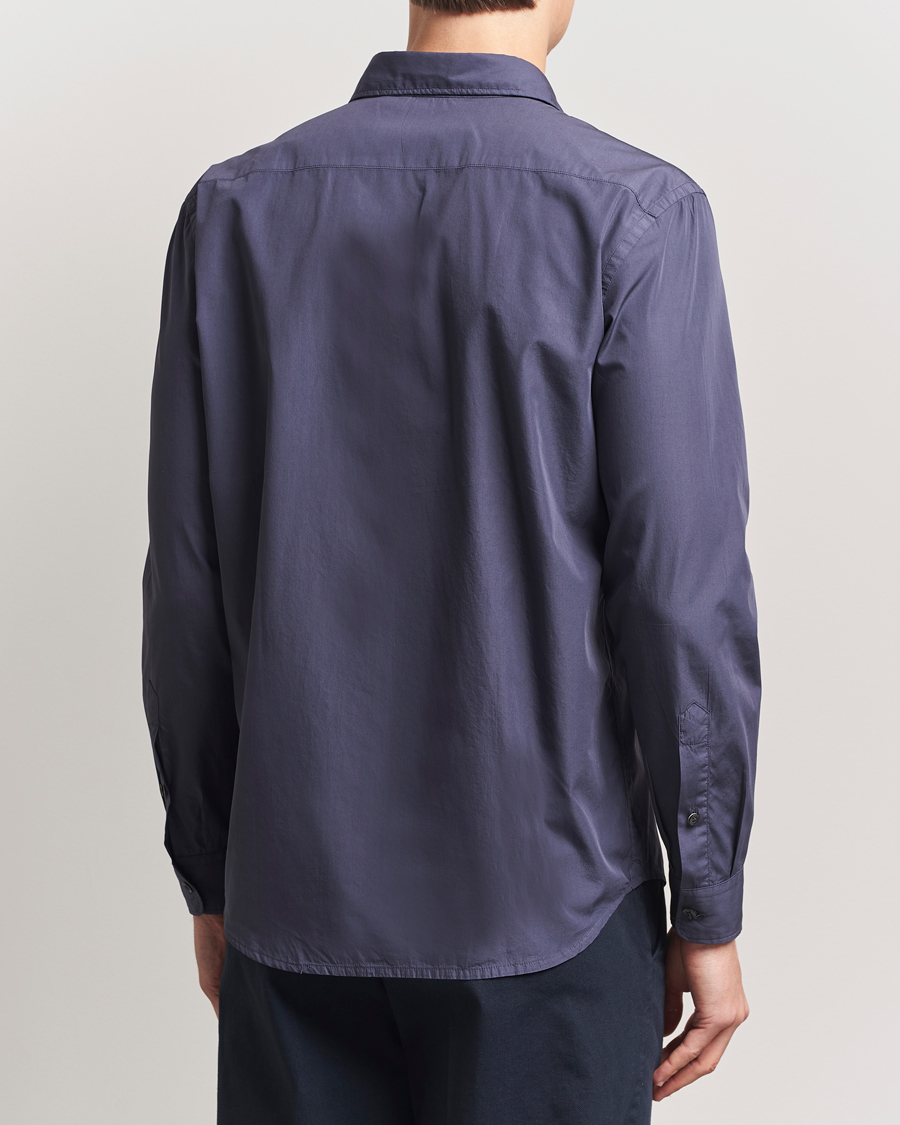 Herren | Hemden | Altea | Washed Poplin Sport Shirt Dark Blue