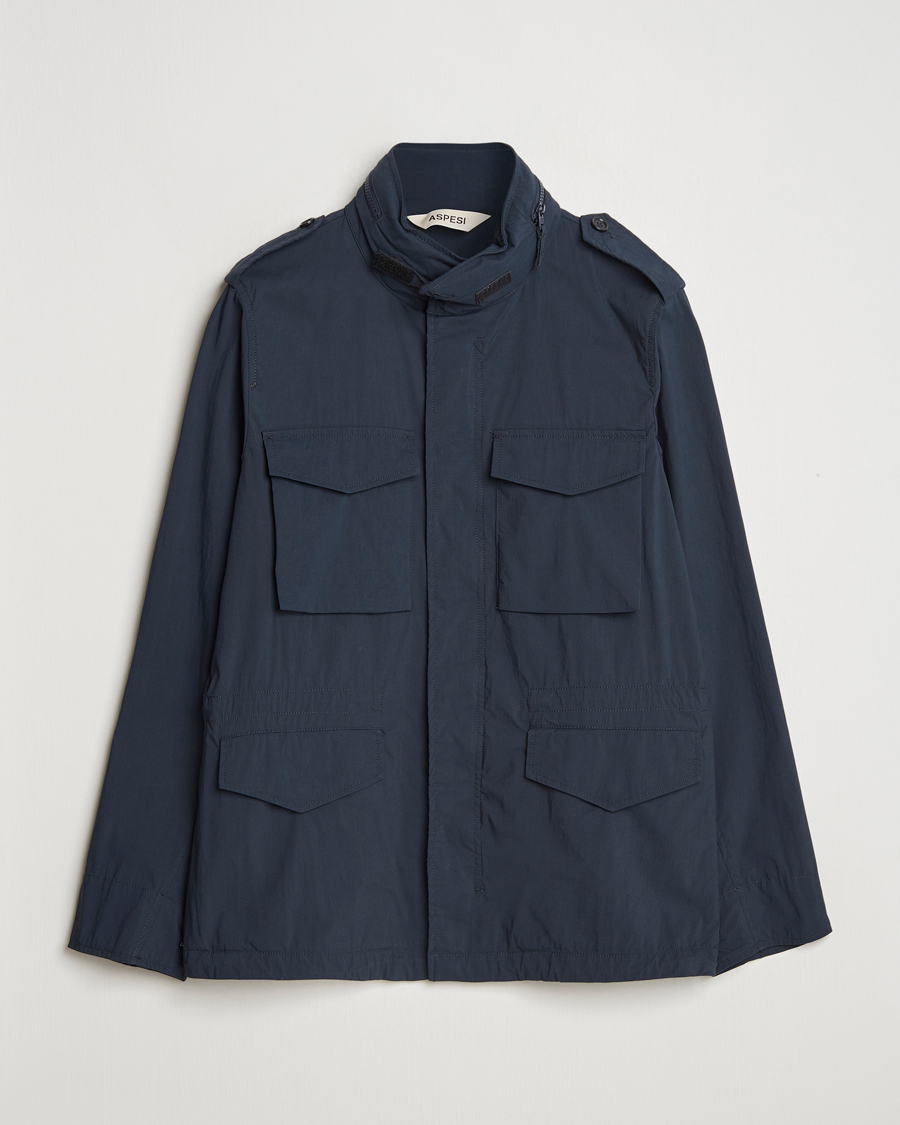 Herren | Jacken | Aspesi | Lightweight Cotton Field Jacket Navy