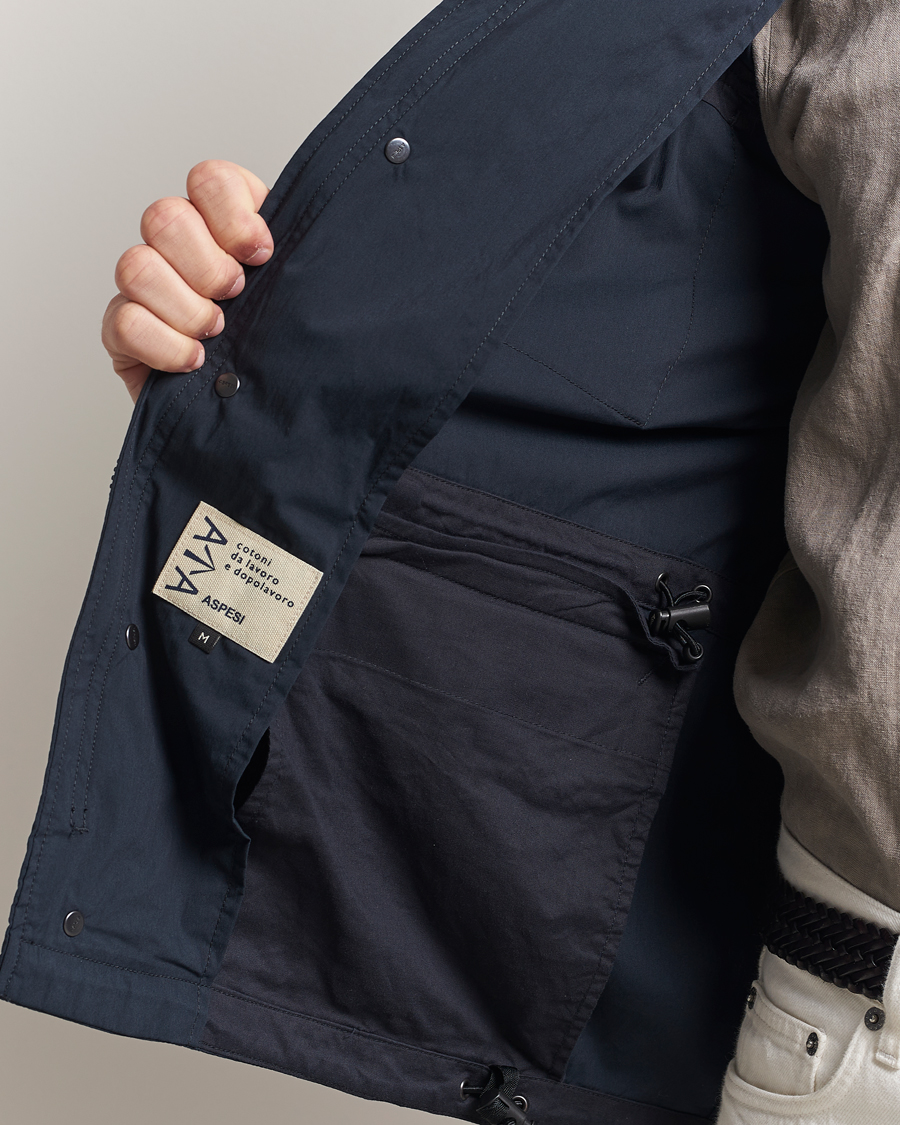 Herren | Jacken | Aspesi | Lightweight Cotton Field Jacket Navy