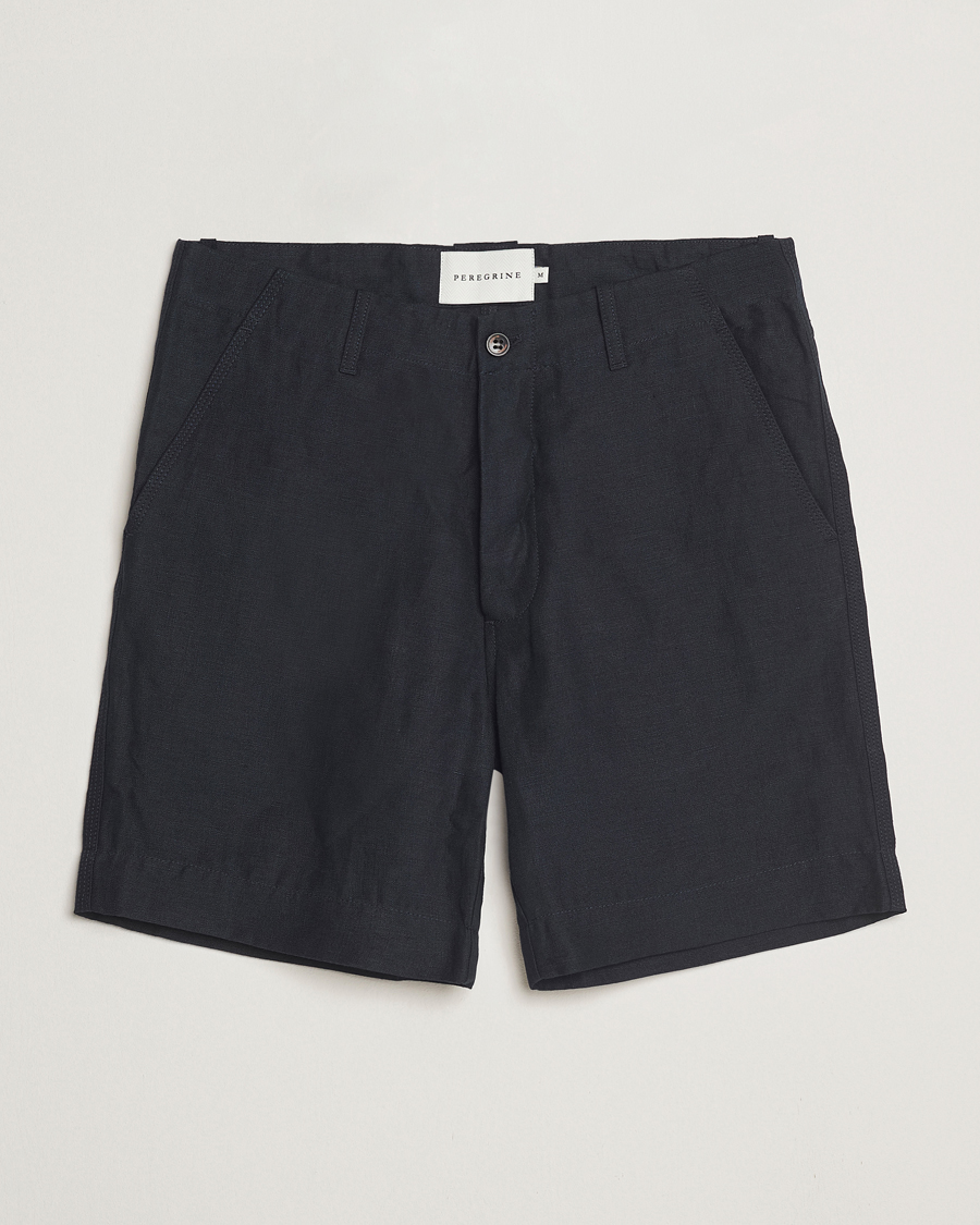 Herren | Shorts | Peregrine | Grange Linen Shorts Navy