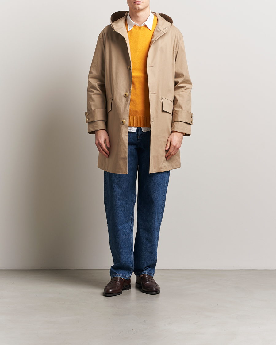 Herren | Jacken | Mackintosh | Humbie GTS Hooded Car Coat Fawn
