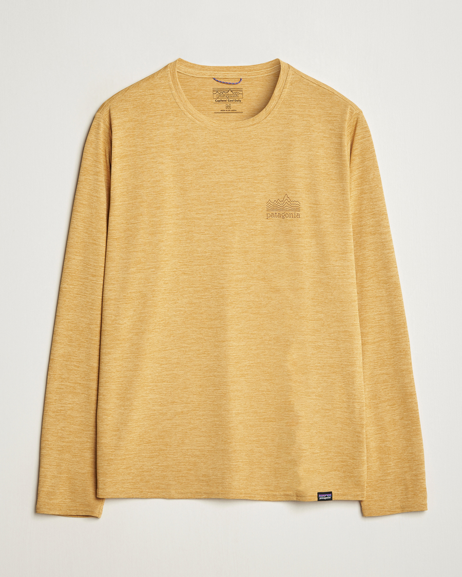 Herren | T-Shirts | Patagonia | Cap Cool Daily Graphic LS T-Shirt Beeswax