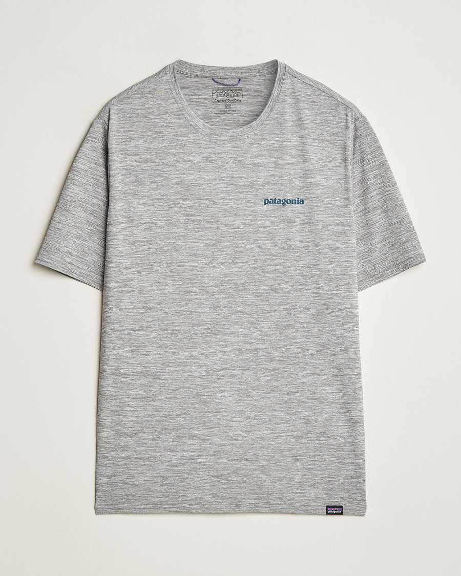 Herren | T-Shirts | Patagonia | Cap Cool Daily Graphic T-Shirt Waters Feather Grey