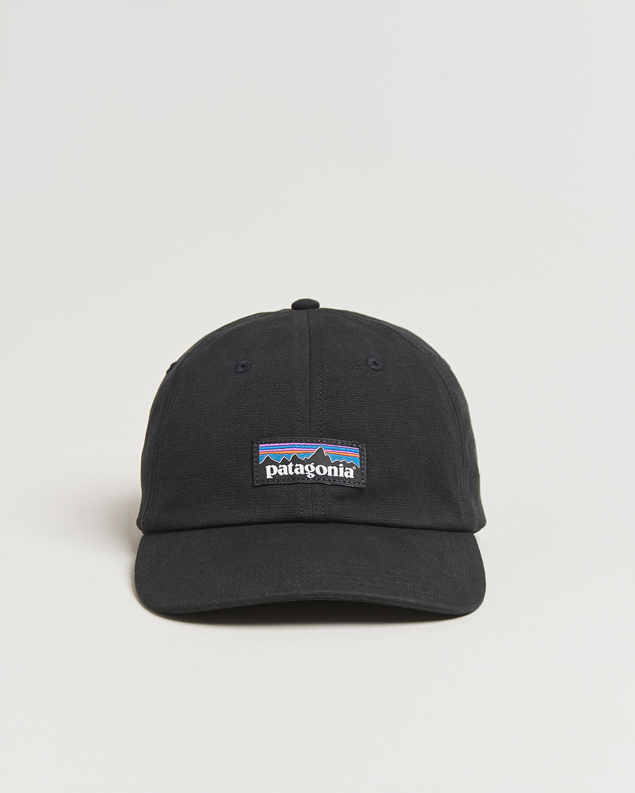 Herren | Patagonia P-6 Label Trad Cap Black | Patagonia | P-6 Label Trad Cap Black