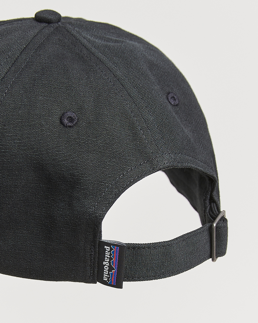 Herren | Patagonia P-6 Label Trad Cap Black | Patagonia | P-6 Label Trad Cap Black