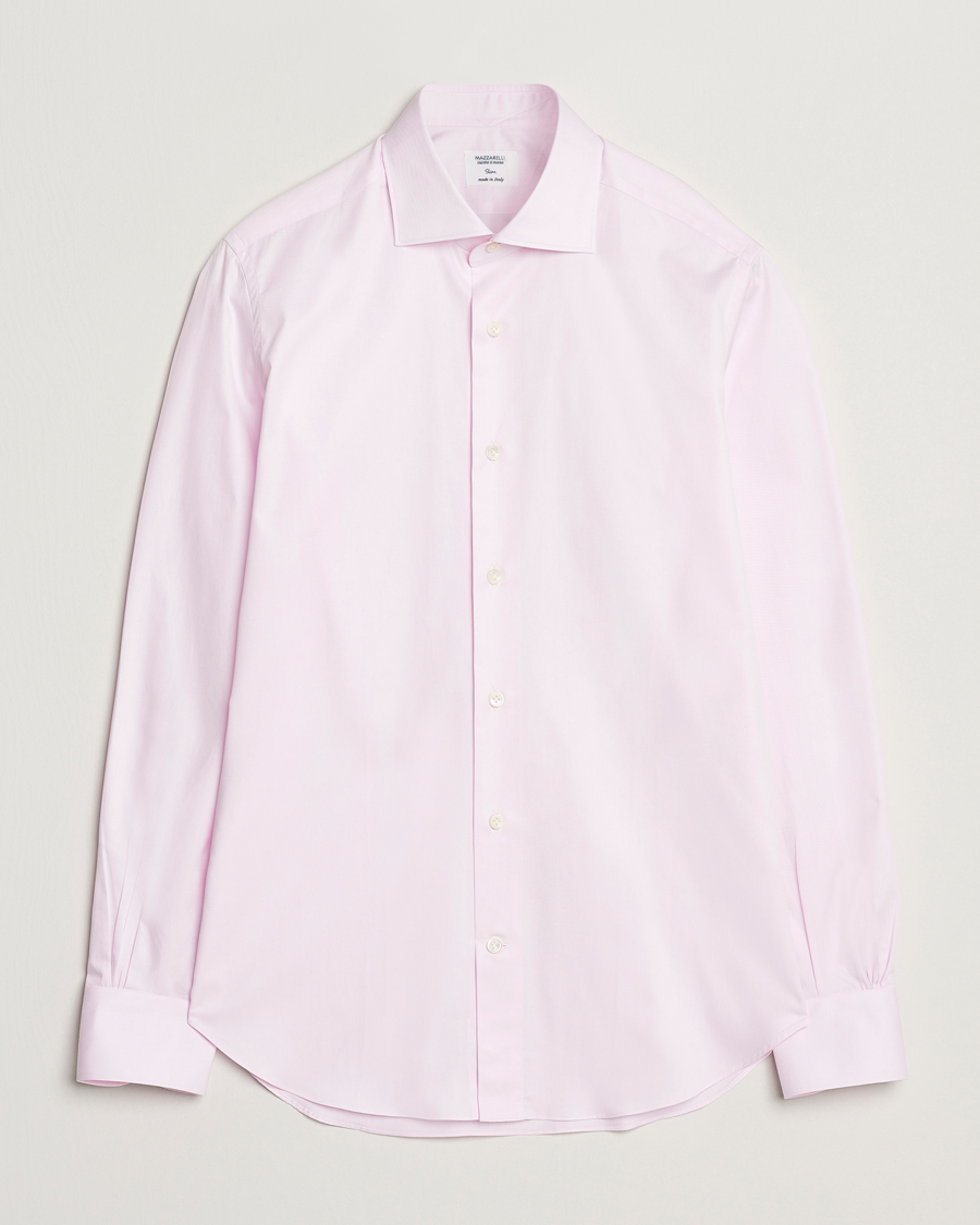 Herren | Hemden | Mazzarelli | Soft Cotton Cut Away Shirt Rosa