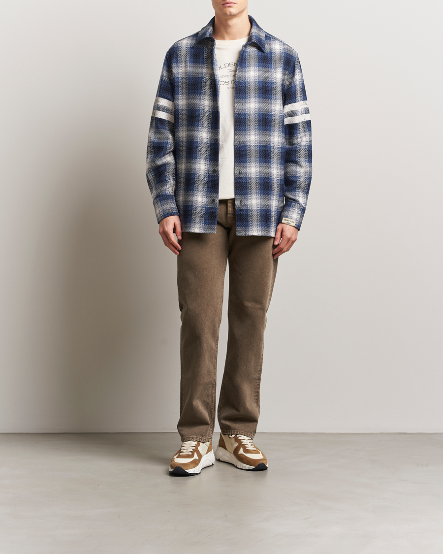 Herren | Hemden | Golden Goose | Heavy Check Overshirt Ice/Indigo