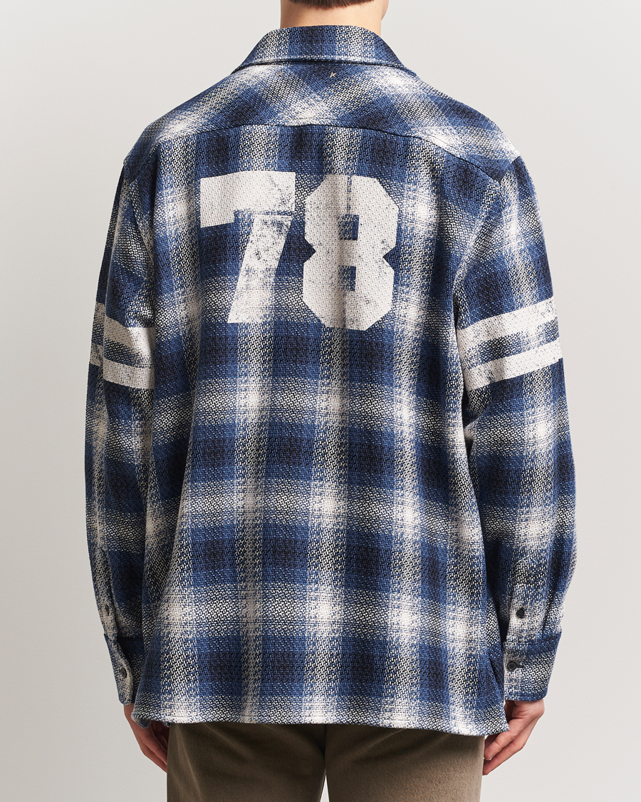 Herren | Hemden | Golden Goose | Heavy Check Overshirt Ice/Indigo