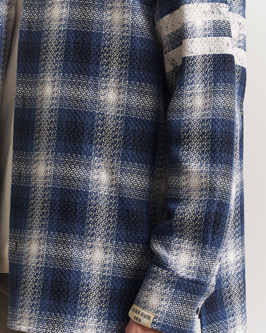 Herren | Hemden | Golden Goose | Heavy Check Overshirt Ice/Indigo