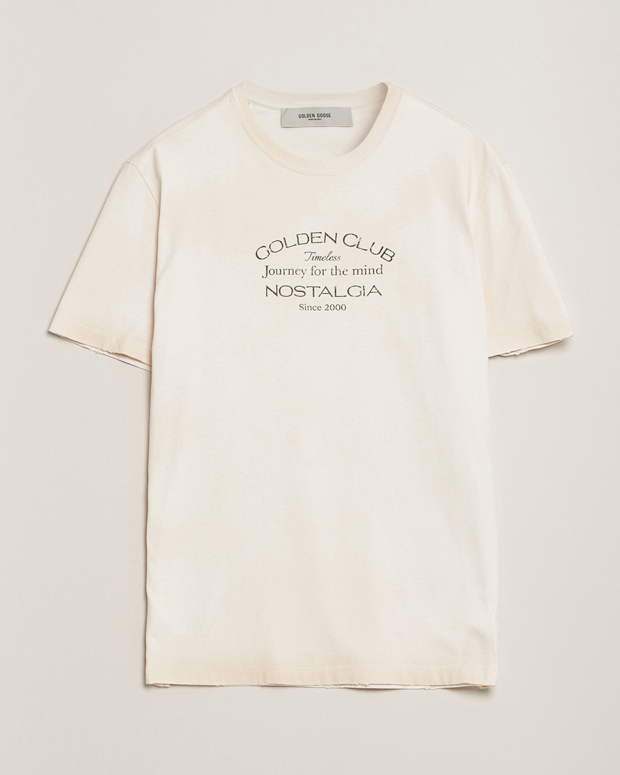 Herren | T-Shirts | Golden Goose | Short Sleeve Journey T-Shirt Heritage White