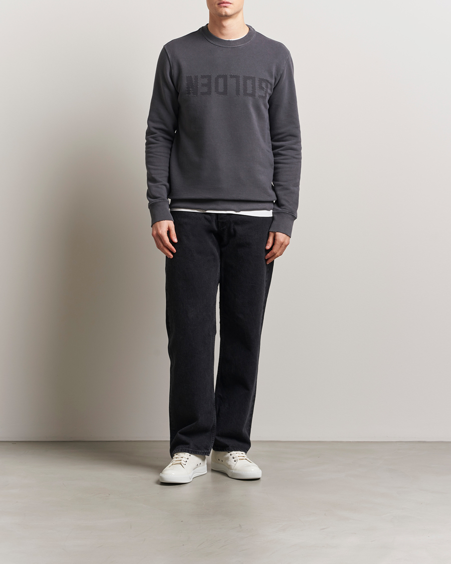 Herren | Pullover | Golden Goose | Distressed Logo Sweatshirt Anthracite