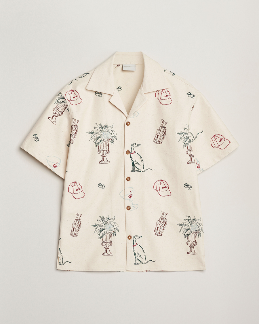 Herren | Hemden | Drôle de Monsieur | Embroidered Country Club Shirt Ecru