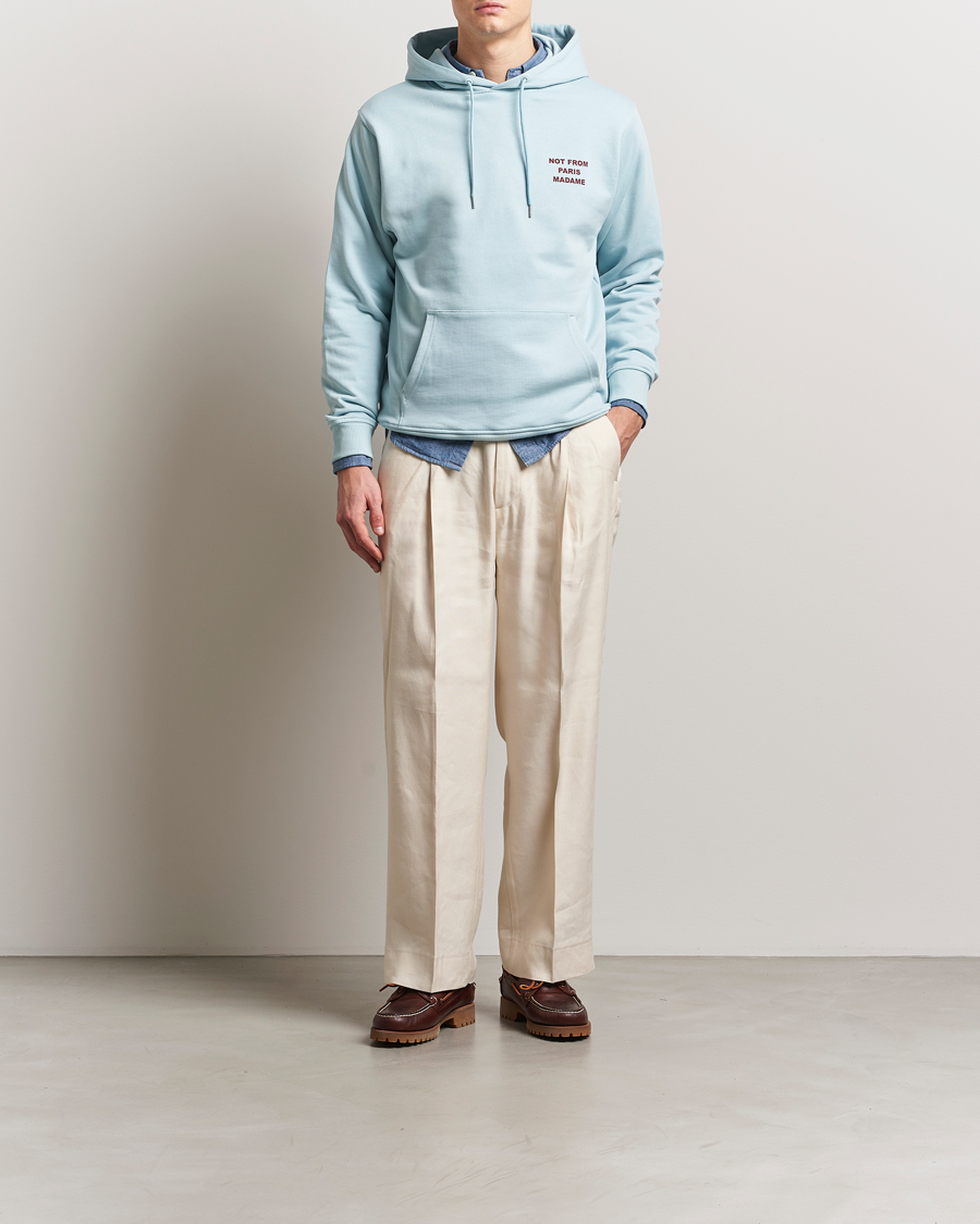 Herren | Pullover | Drôle de Monsieur | Slogan Hoodie Light Blue