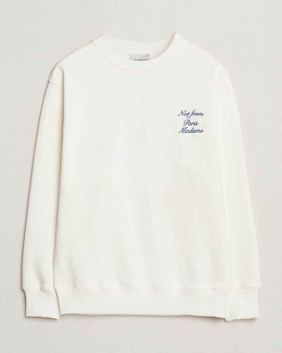 Herren | Pullover | Drôle de Monsieur | Slogan Sweatshirt Off White
