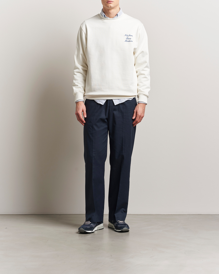Herren | Pullover | Drôle de Monsieur | Slogan Sweatshirt Off White