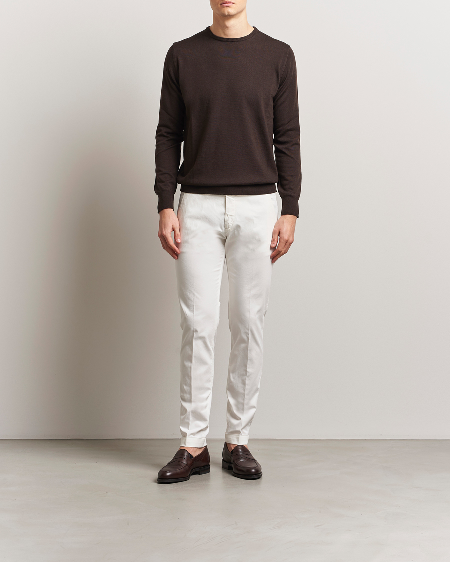 Herren | Hosen | Briglia 1949 | Slim Fit Cotton Chinos White
