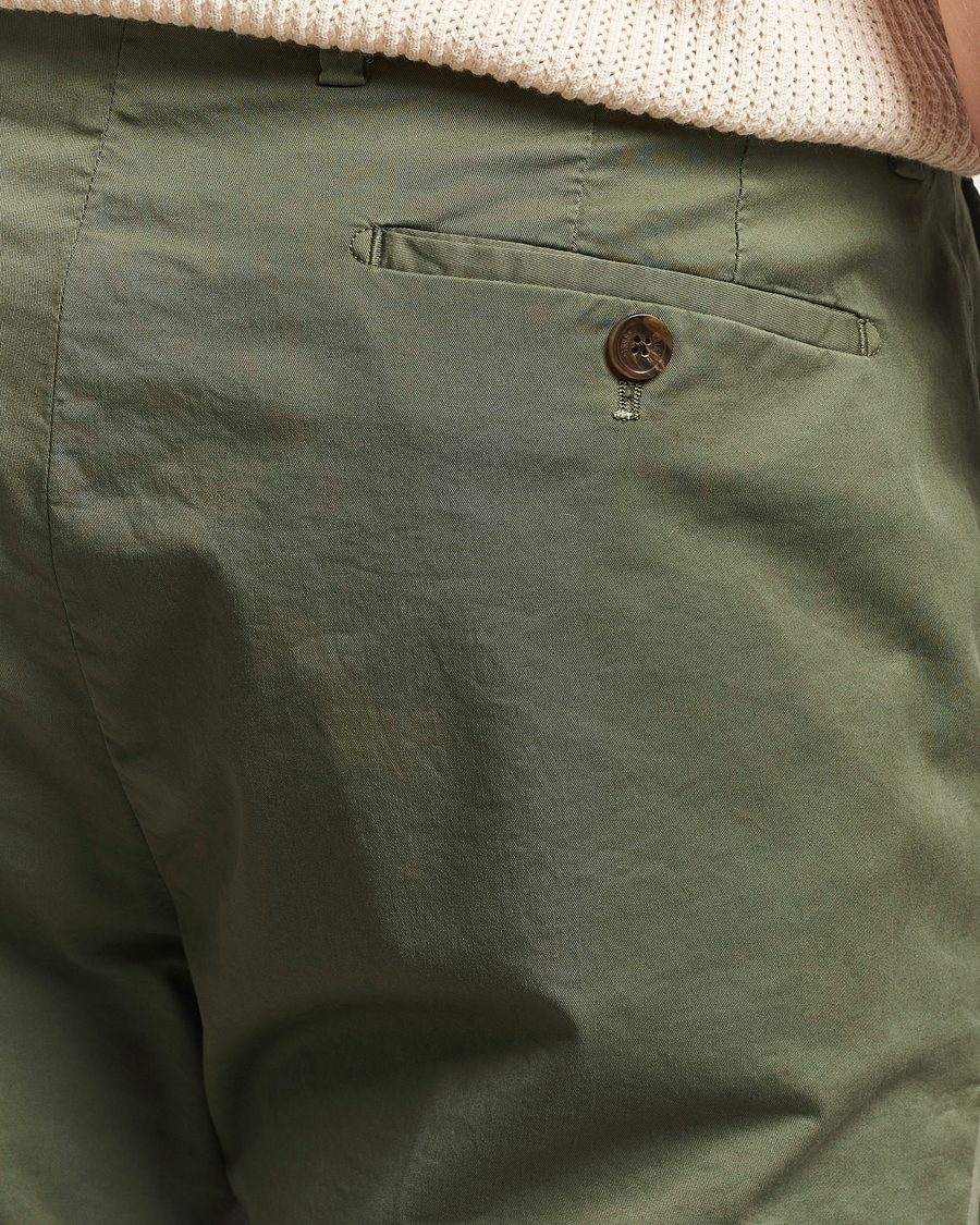 Herren | Shorts | Briglia 1949 | Pleated Cotton Shorts Olive