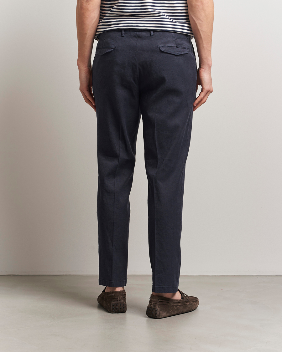 Herren | Hosen | Briglia 1949 | Pleated Linen Trousers Navy
