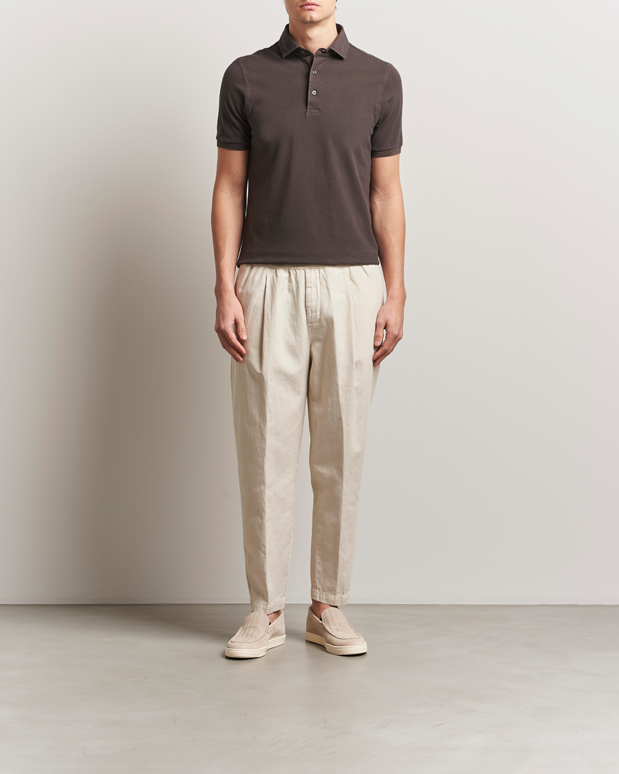Herren | Hosen | Briglia 1949 | Cotton/Linen Drawstring Pants Cream