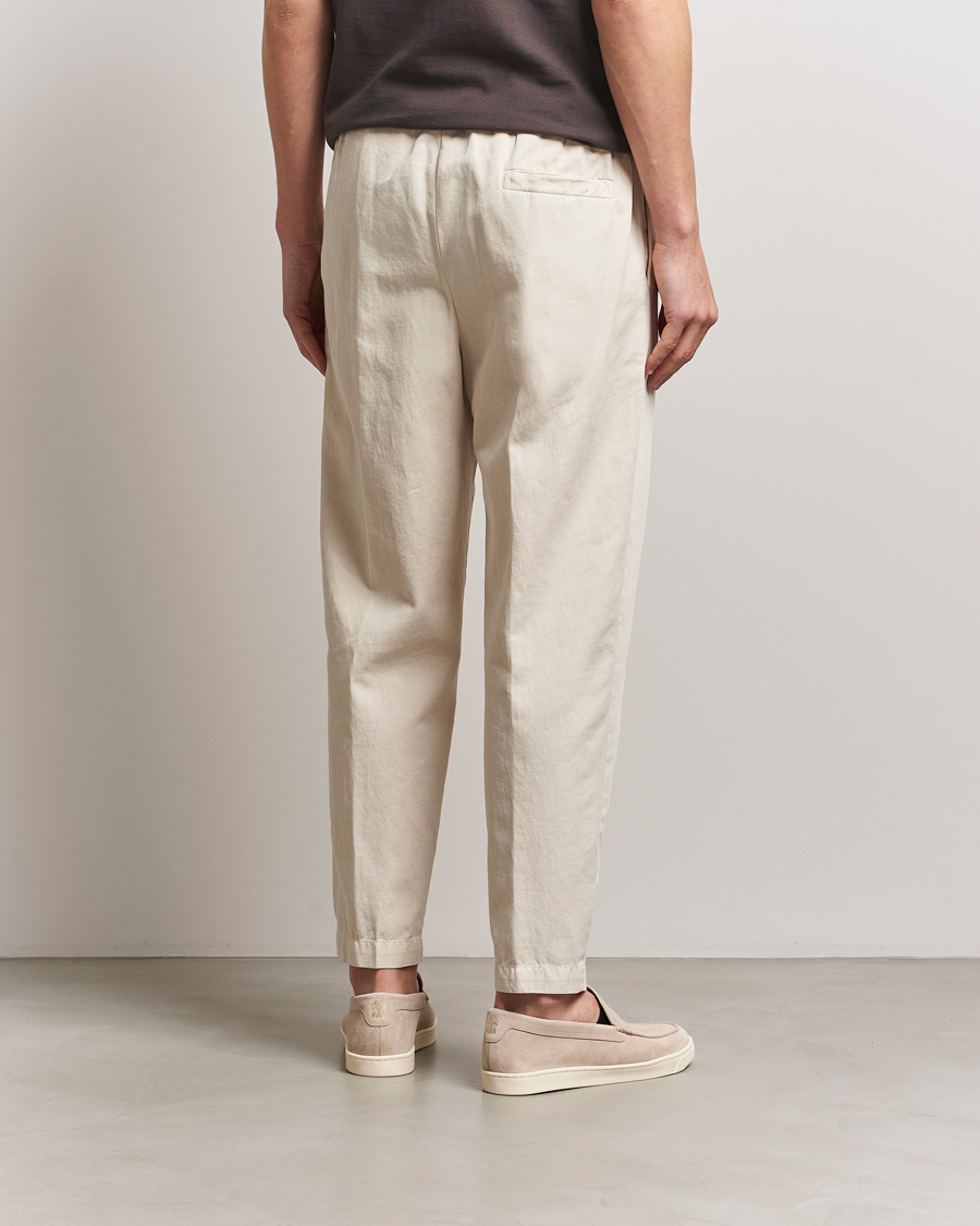 Herren | Hosen | Briglia 1949 | Cotton/Linen Drawstring Pants Cream