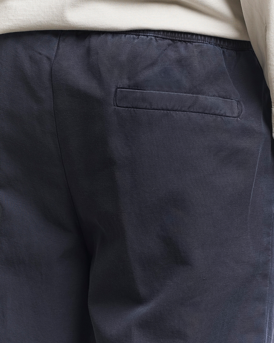 Herren | Hosen | Briglia 1949 | Cotton/Linen Drawstring Pants Navy
