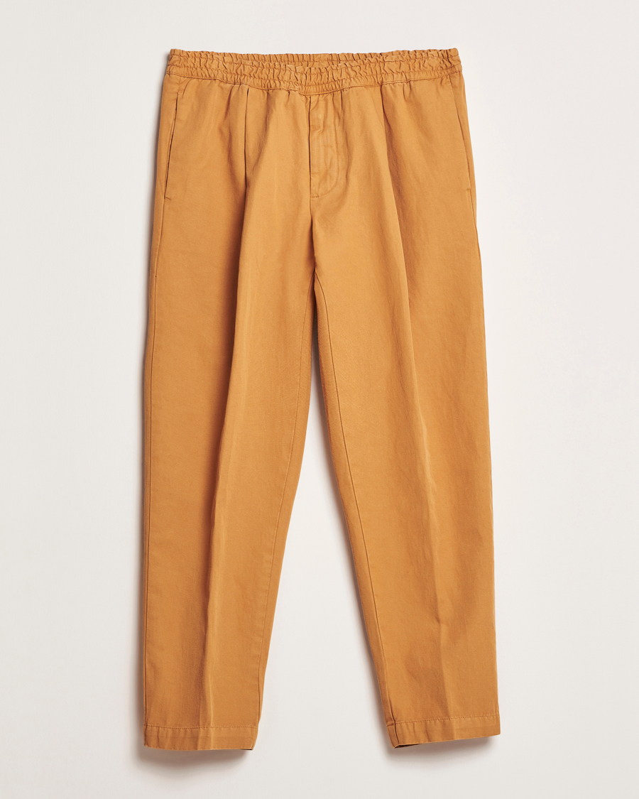 Herren | Hosen | Briglia 1949 | Cotton/Linen Drawstring Pants Rust