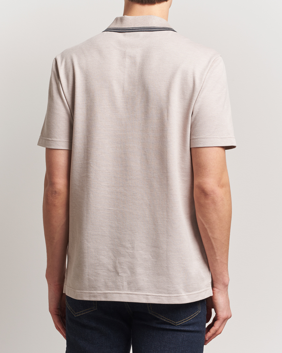 Herren | Poloshirts | Brioni | Short Sleeve Cotton Piquet Polo Beige