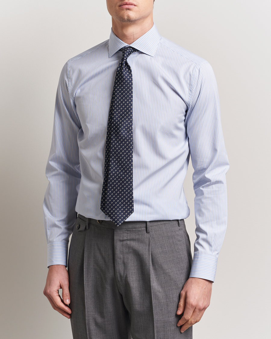 Herren | Hemden | Brioni | Slim Fit Dress Shirt Blue Stripes