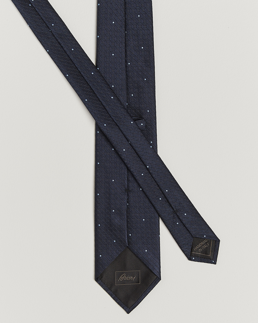 Herren | Brioni Jacquard Silk Tie Navy | Brioni | Jacquard Silk Tie Navy