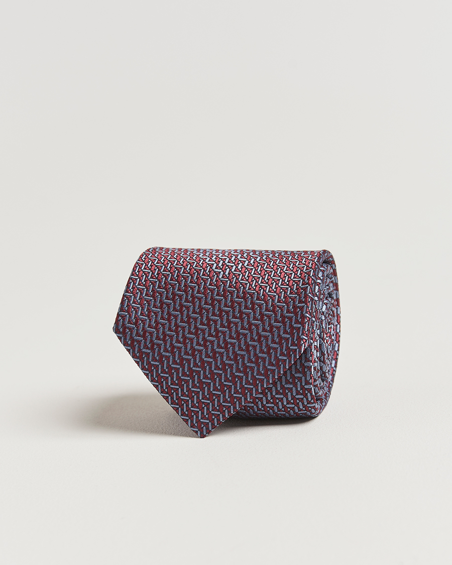 Herren | Brioni Degrade Silk Tie Burgundy | Brioni | Degrade Silk Tie Burgundy