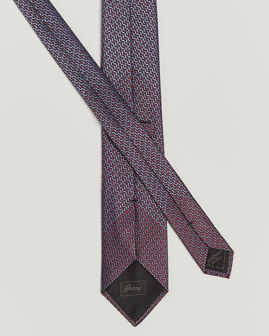 Herren | Brioni Degrade Silk Tie Burgundy | Brioni | Degrade Silk Tie Burgundy