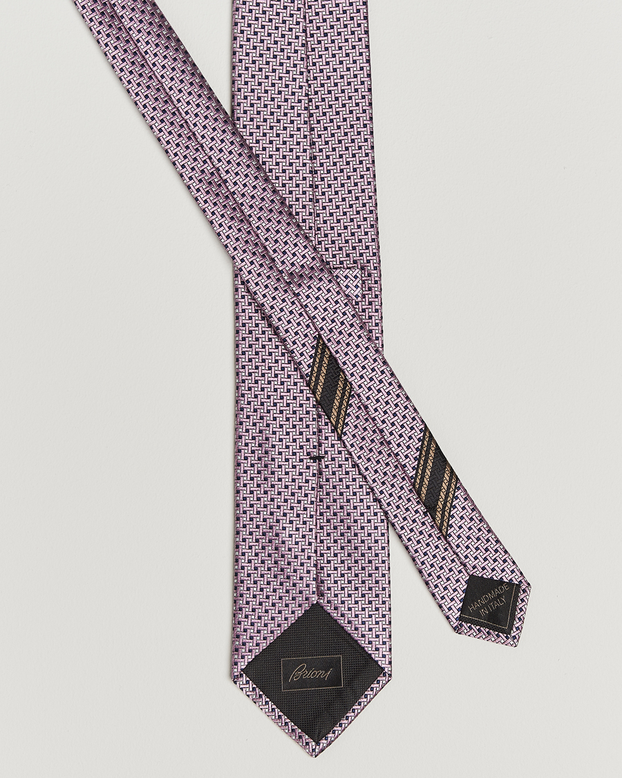 Herren | Brioni Microstructure Silk Tie Rosa | Brioni | Microstructure Silk Tie Rosa
