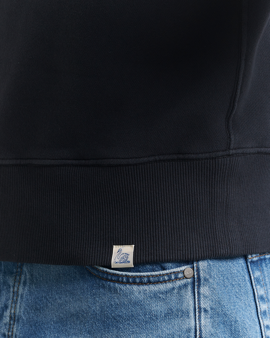 Herren | Pullover | Merz b. Schwanen | Relaxed Fit Vintage Fleece Half Zip Sweat Charcoal