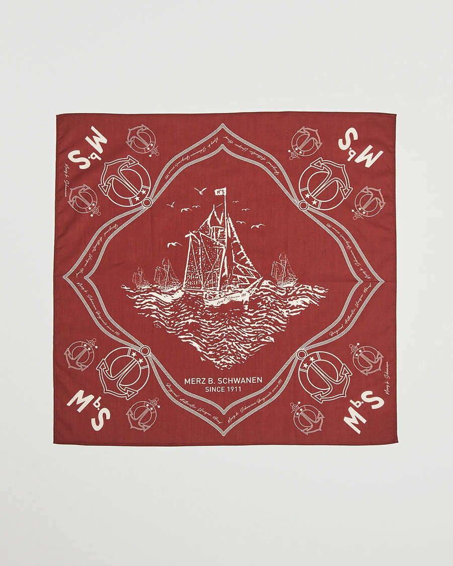 Herren | Merz b. Schwanen Cotton Bandana Chestnut | Merz b. Schwanen | Cotton Bandana Chestnut