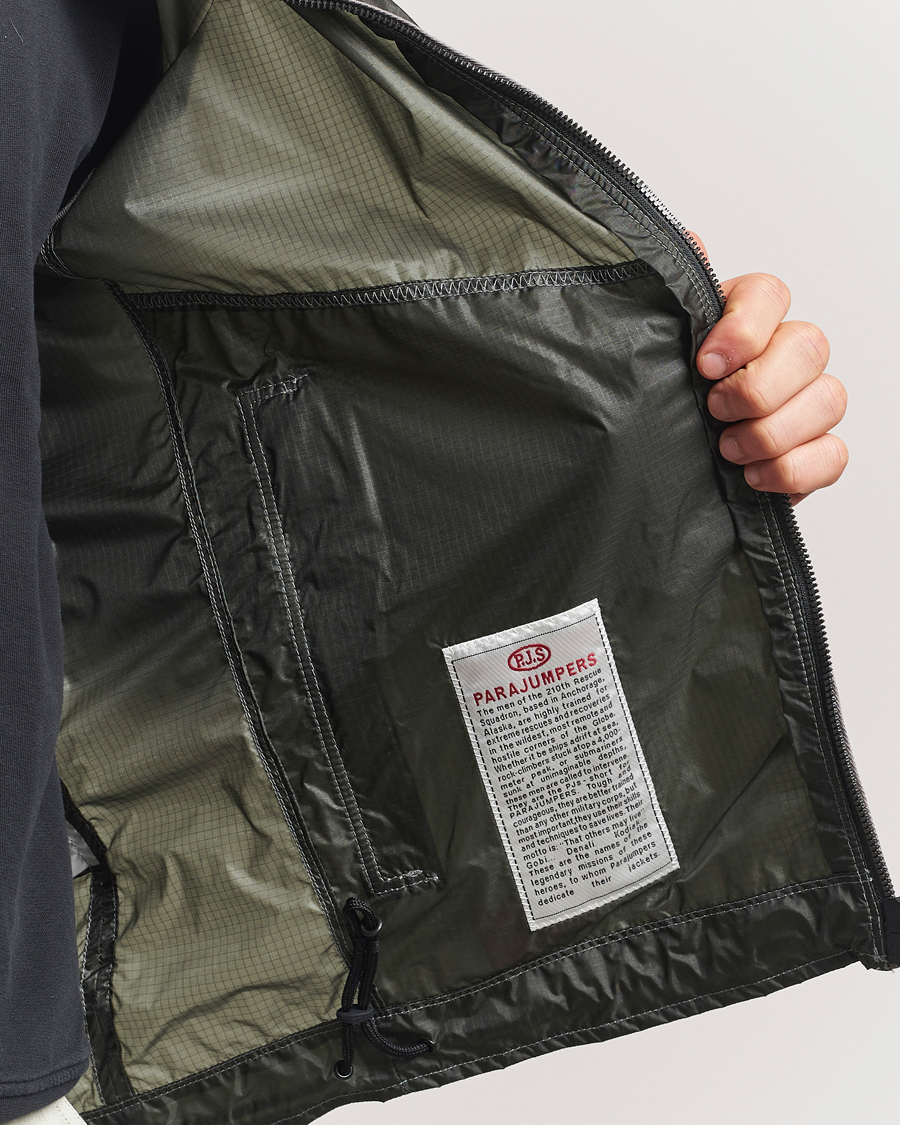 Herren | Jacken | Parajumpers | Edge Nylon Double Ripstop Hooded Jacket Thyme Green