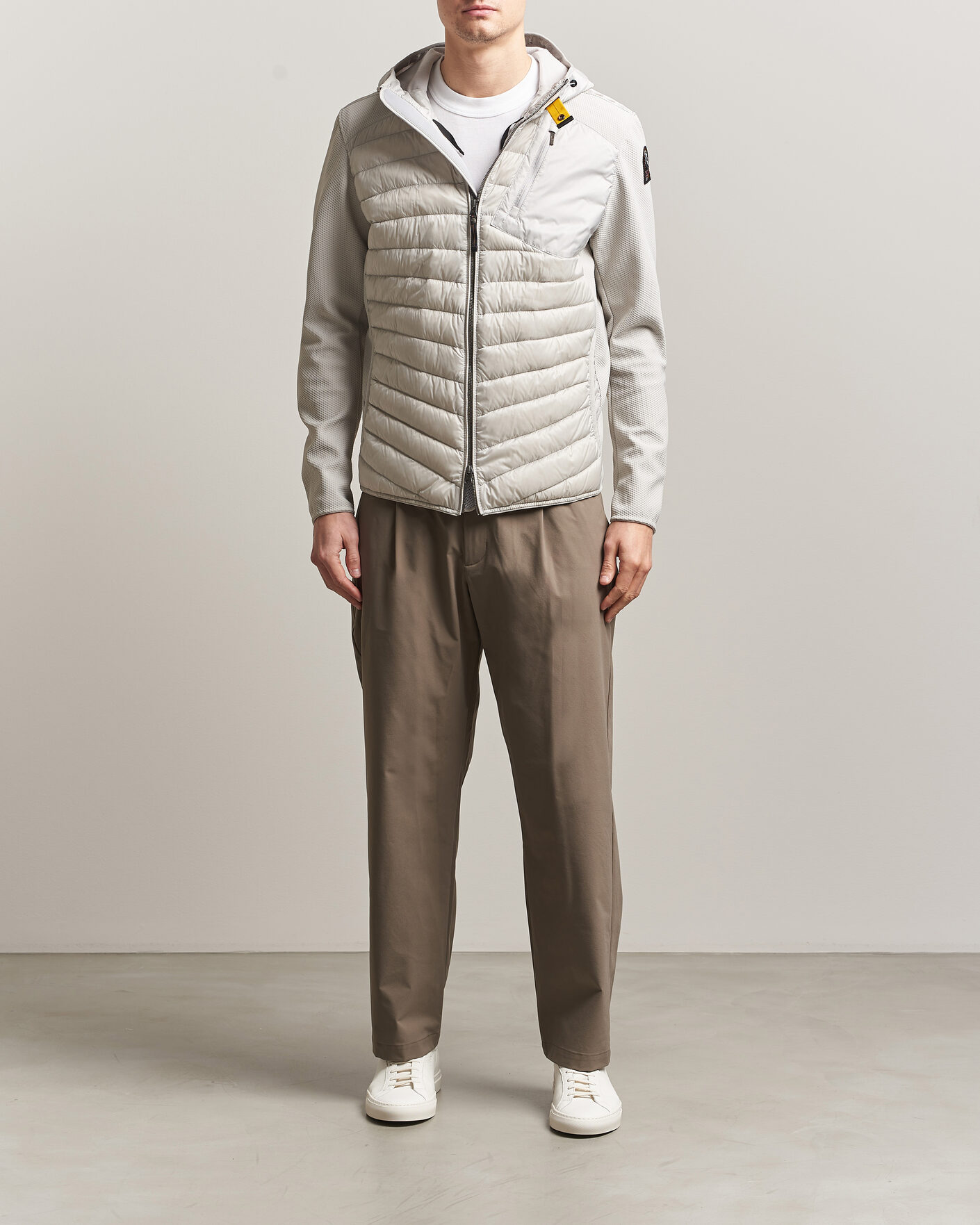 Herren | Jacken | Parajumpers | Nolan Mesh Hooded Hybrid Ghiaccio