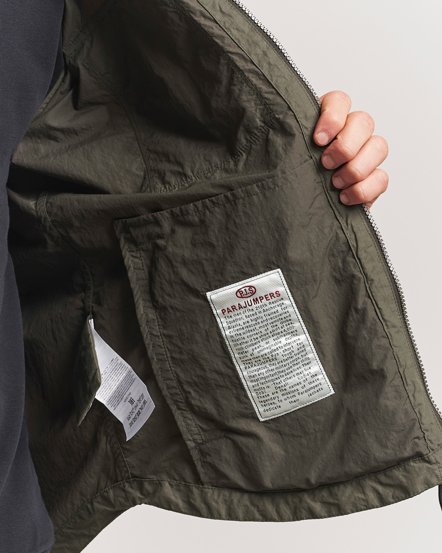 Herren | Jacken | Parajumpers | Rayner Peached Poplin Shirt Jacket Kombu Green