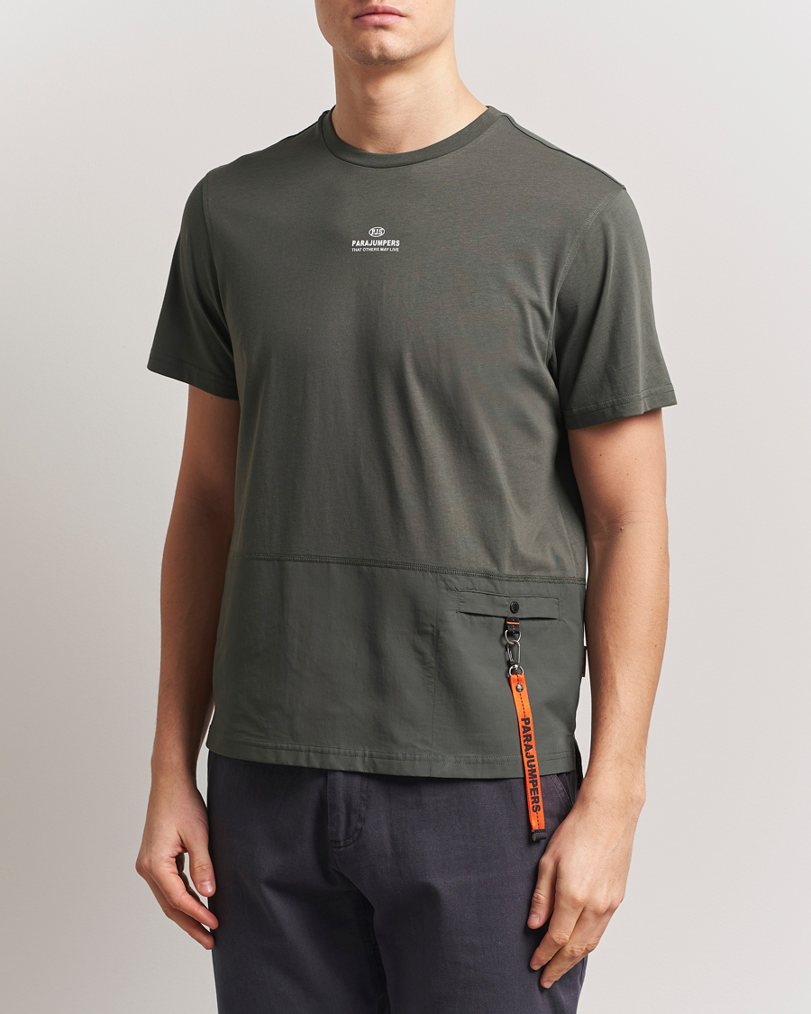Herren | T-Shirts | Parajumpers | Clint Rescue T-Shirt Kombu Green
