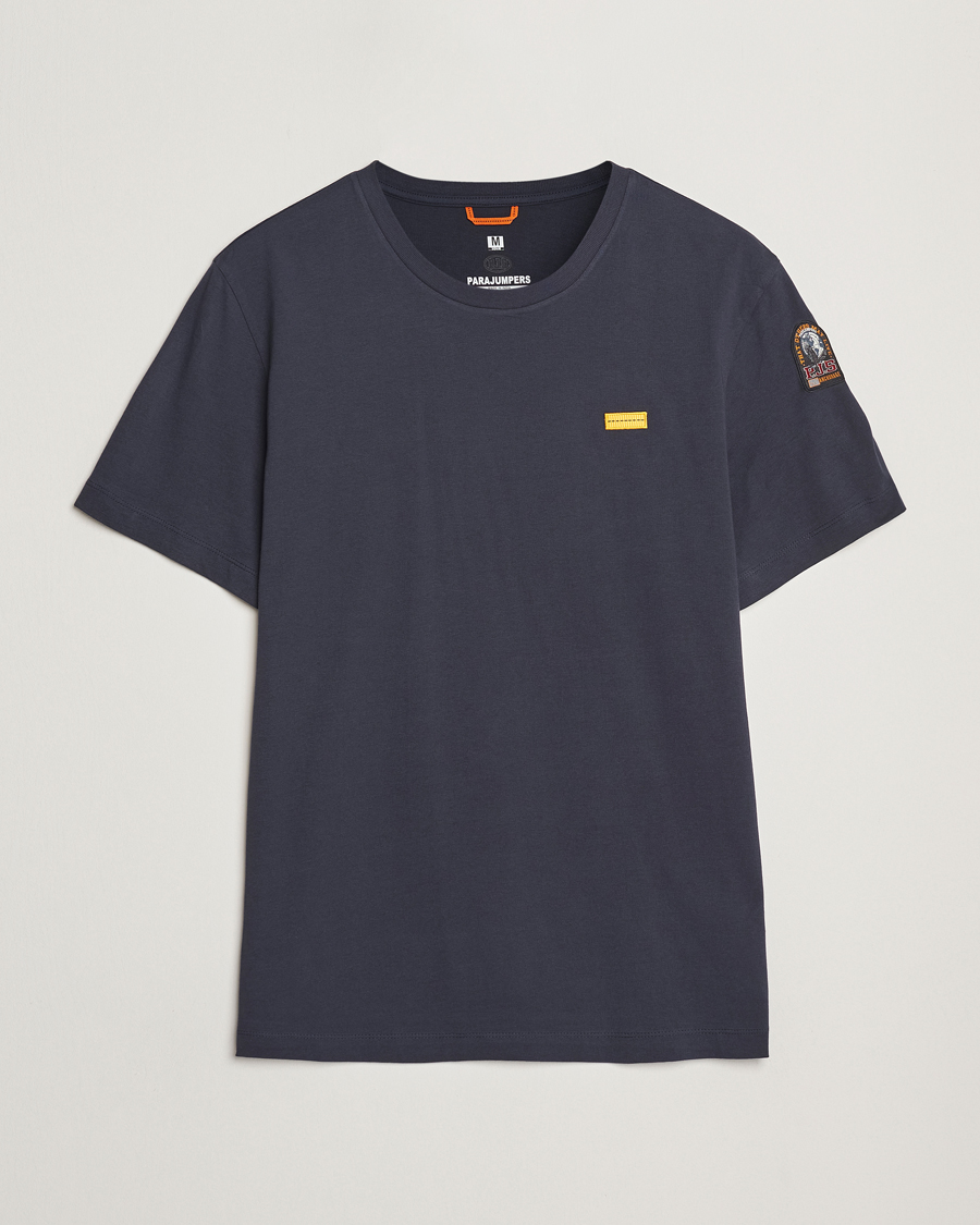 Herren | T-Shirts | Parajumpers | Iconic Crew Neck T-Shirt Blue Navy