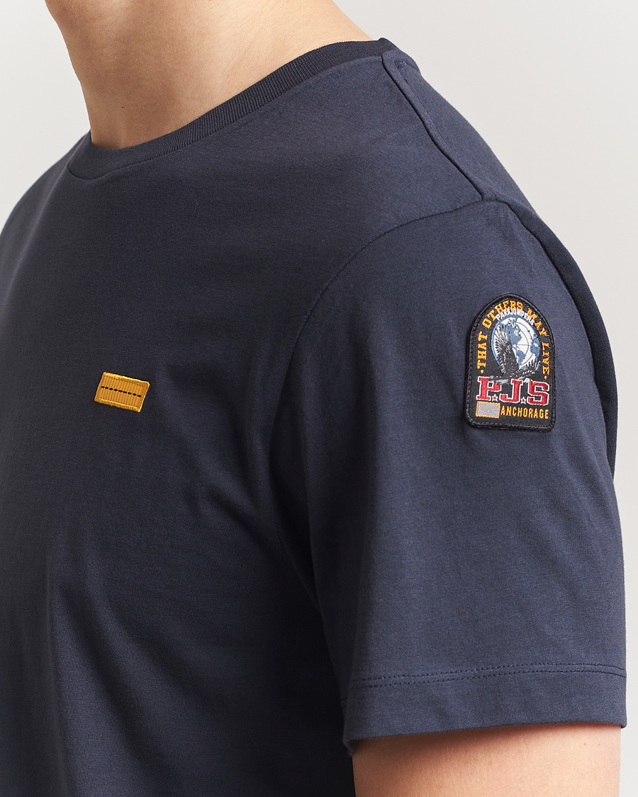Herren | T-Shirts | Parajumpers | Iconic Crew Neck T-Shirt Blue Navy