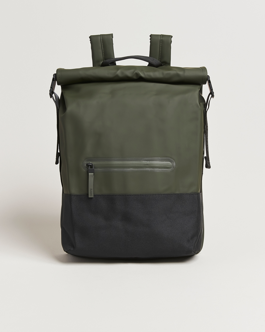 Herren | Taschen | RAINS | Trail Rolltop Backpack Green