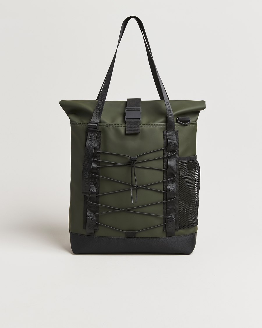 Herren | RAINS Trail Rolltop Tote Bag Green | RAINS | Trail Rolltop Tote Bag Green