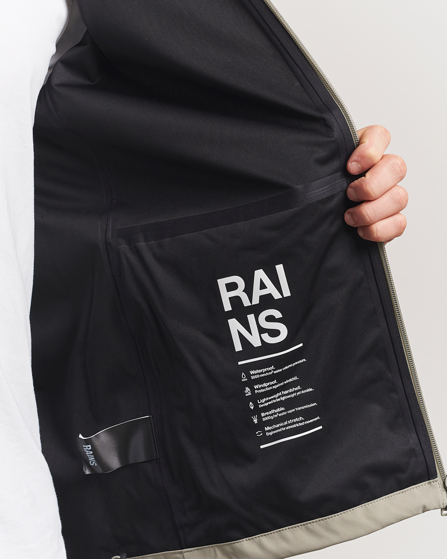 Herren | Jacken | RAINS | Suva Hooded Waterproof Jacket Drift