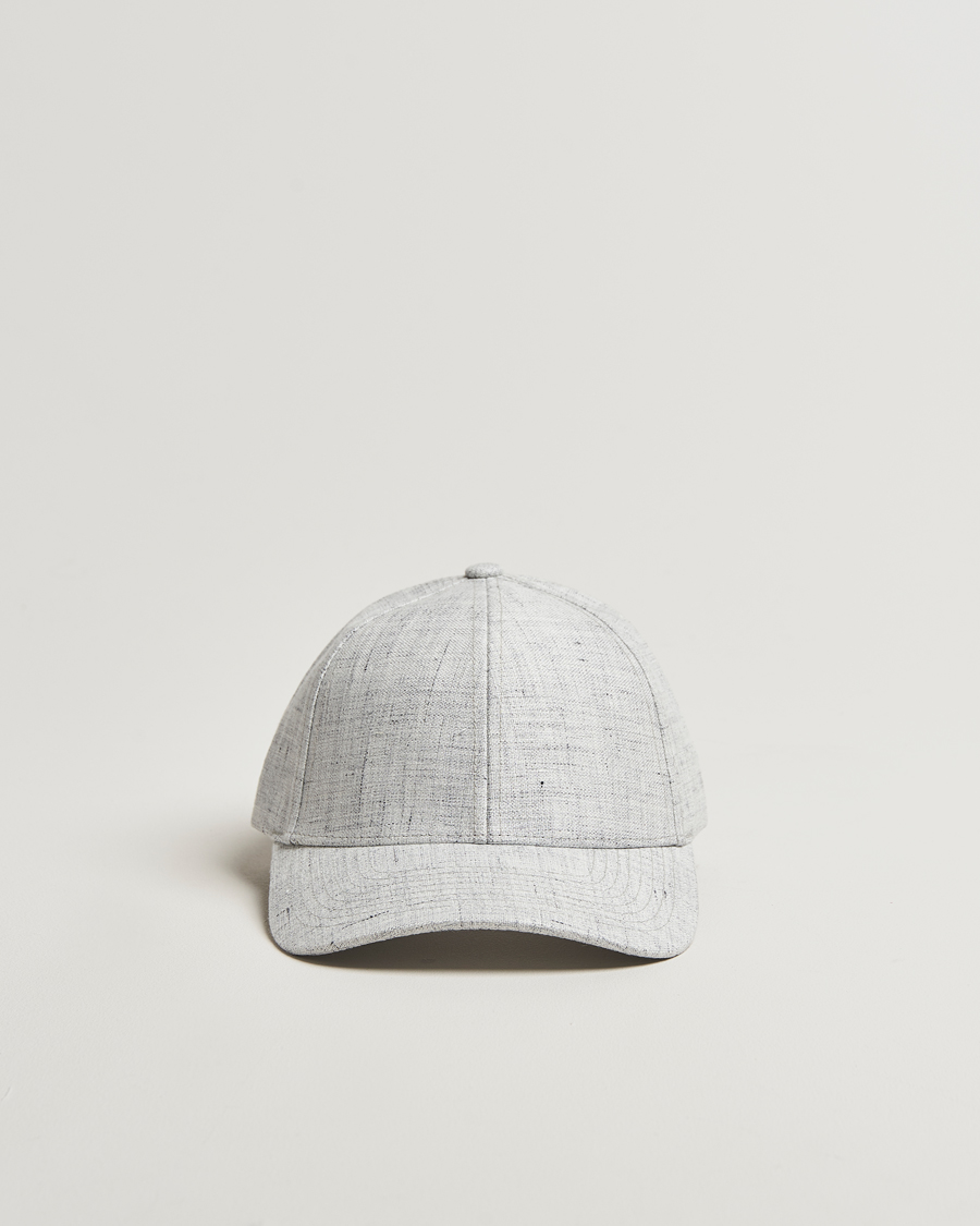 Herren | Varsity Headwear Linen Baseball Cap Pebble Grey | Varsity Headwear | Linen Baseball Cap Pebble Grey